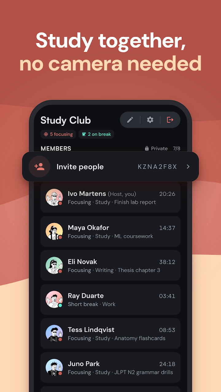 Kaizen: Focus & Study Timer screenshot