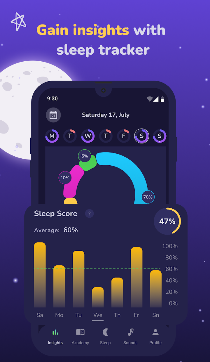Sleep Tracker & Alarm - Moonap screenshot